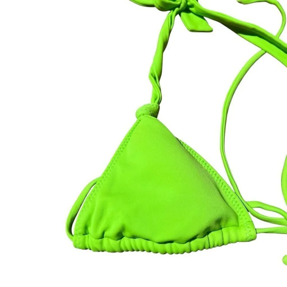 L.A HEARTS BY PACSUN Neon Green Bikini Top (XS) Bottom (S)